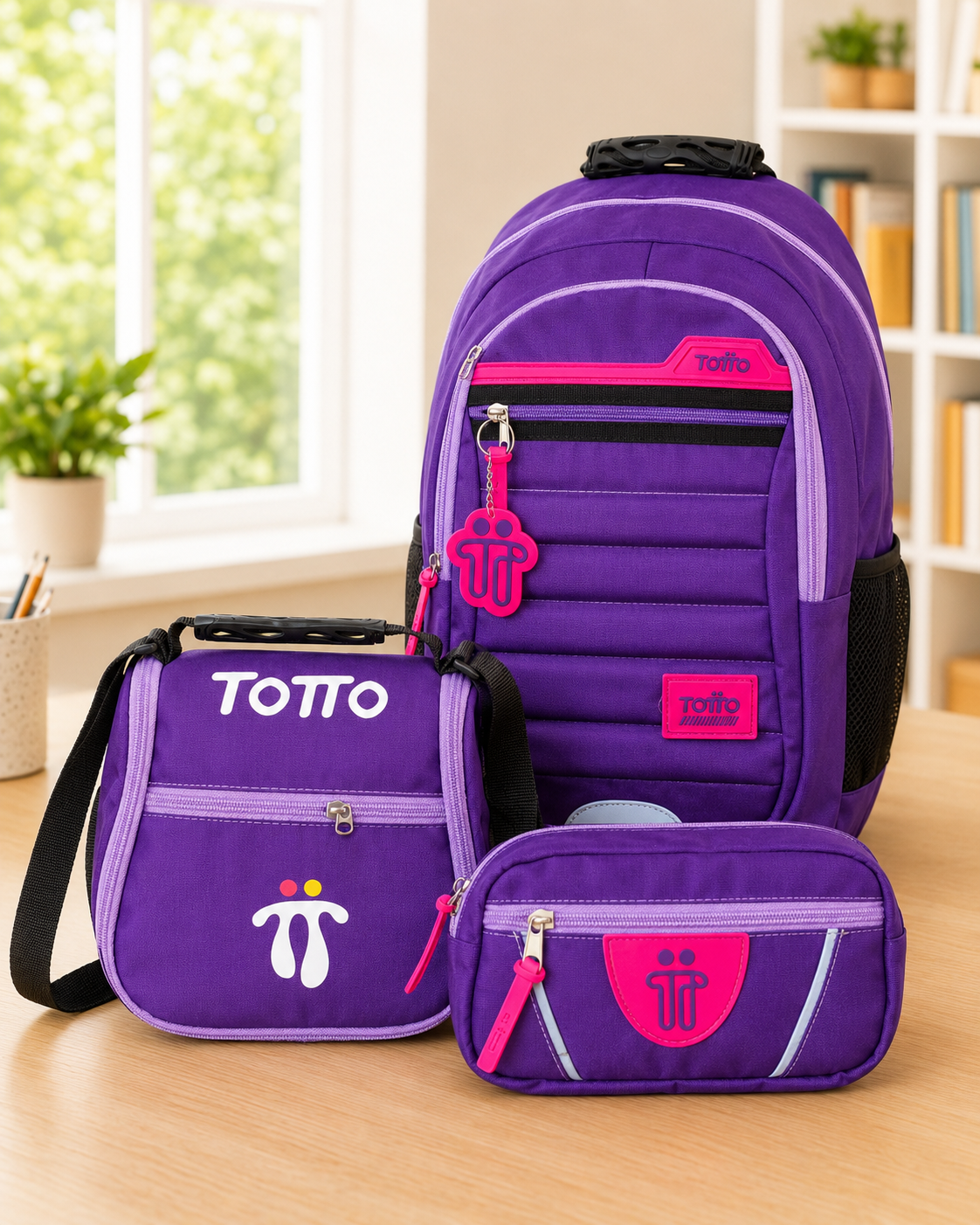 Morral Tipo Totto 3x1 – Incluye Lonchera + Cartuchera – Oferta Especial 85% OFF 🎁